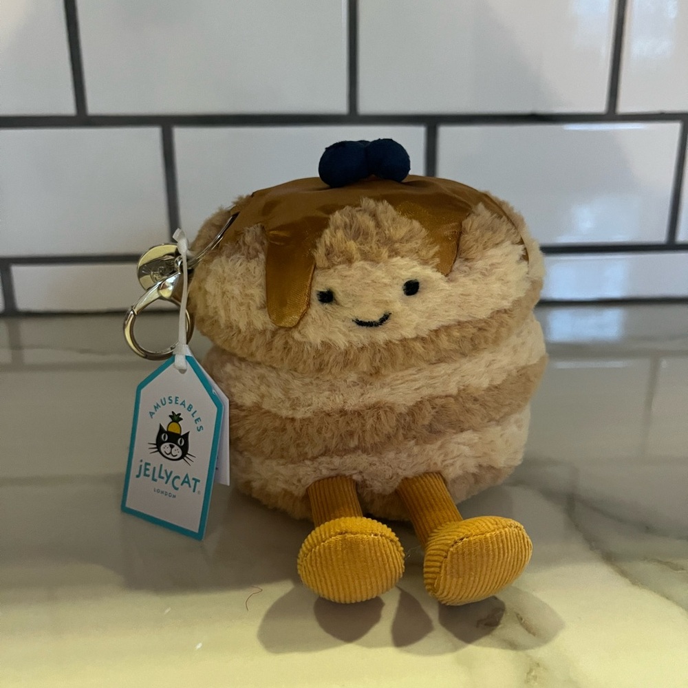 BNWT Jellycat Amuseables Fran Pancakes Bag Charm